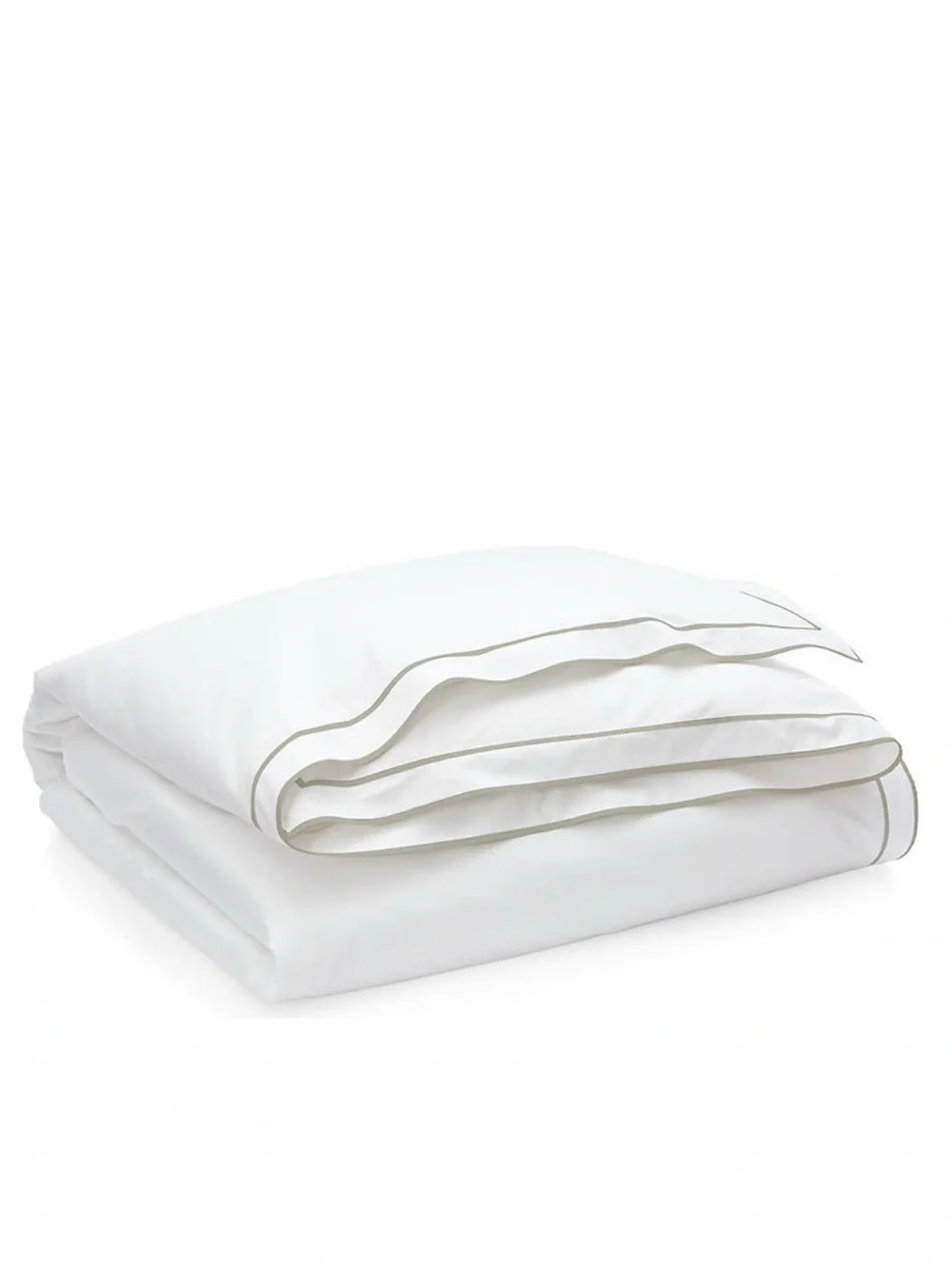 Lauren Ralph Lauren Spencer Duvet Cover in White/Soft Grey, Queen NEW w/Tag $335